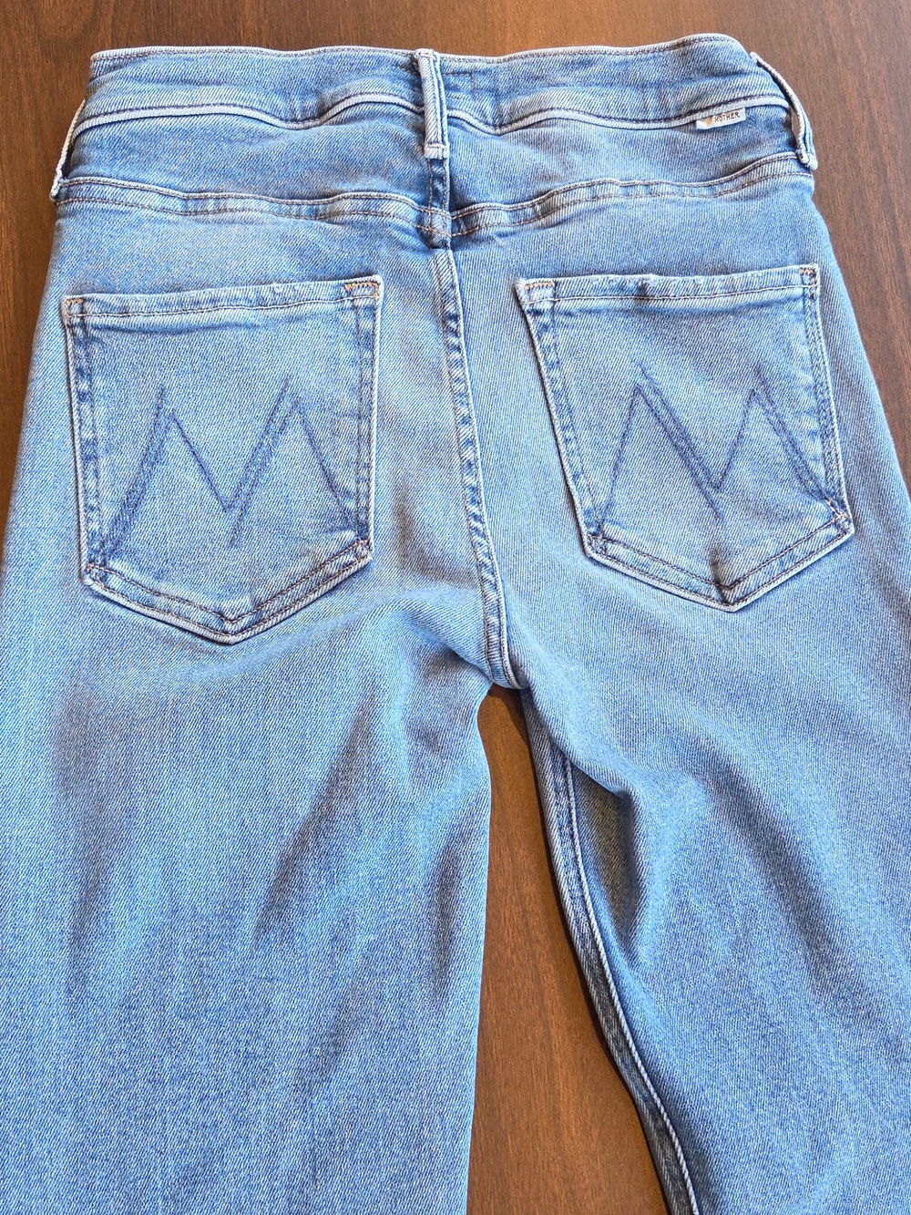 MOTHER Jeans The Runaway Fray High Rise Bootcut Monkey In The Middle Size 26 - Picture 13 of 15